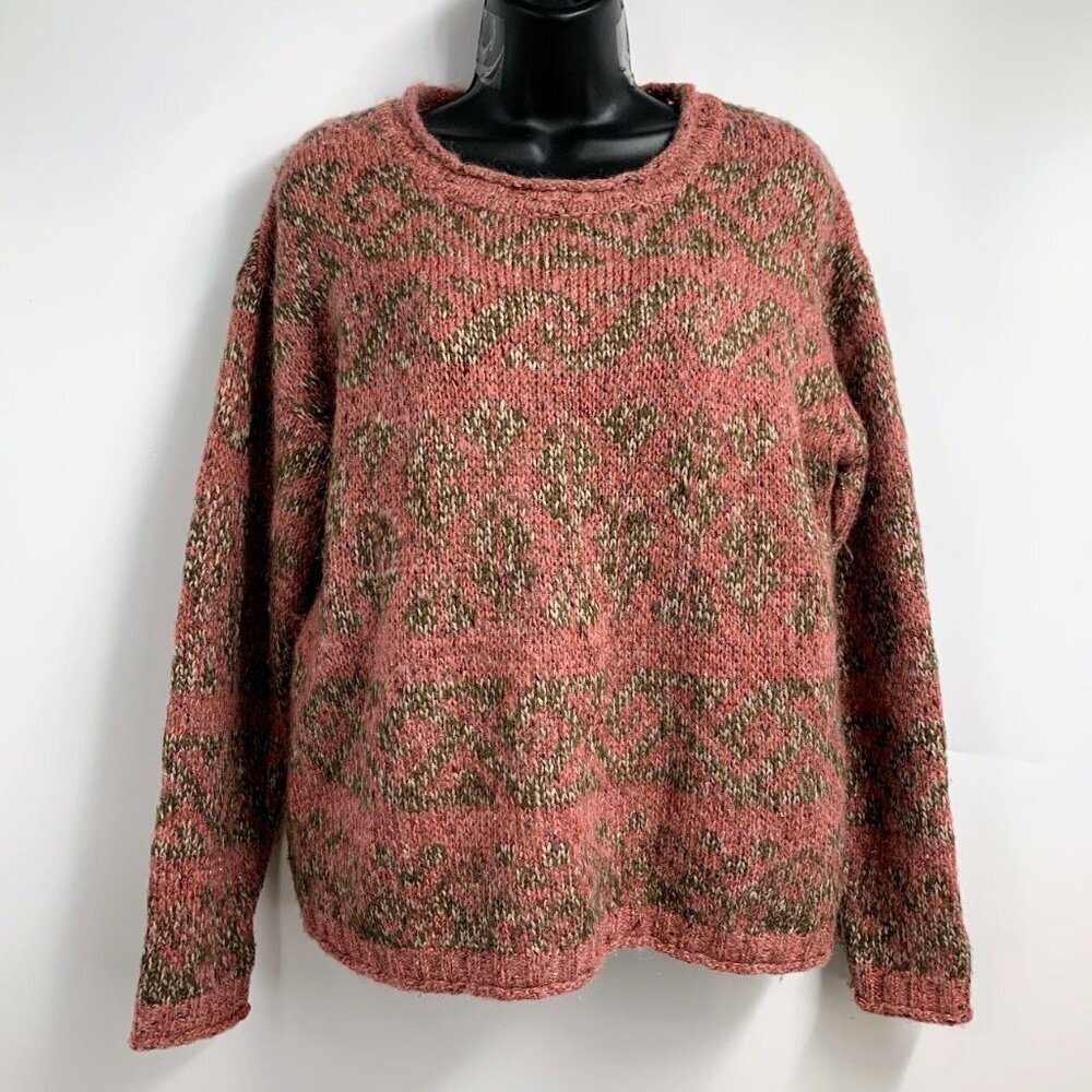 Sundance Women's Mohair Wool Blend Crew Neck Long Sleeve Pullover Sweater Size M
